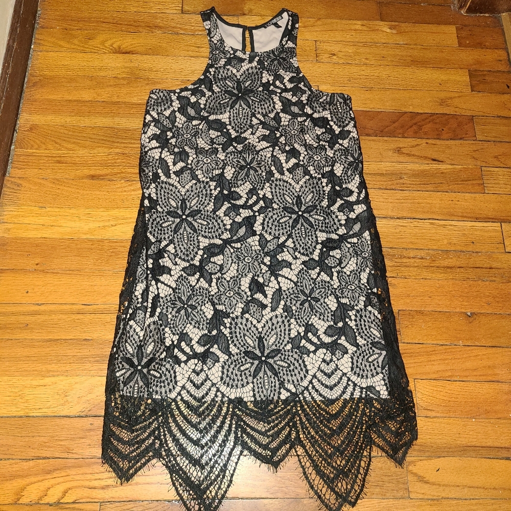 Express Black Lace sleeveless Dress sz Small